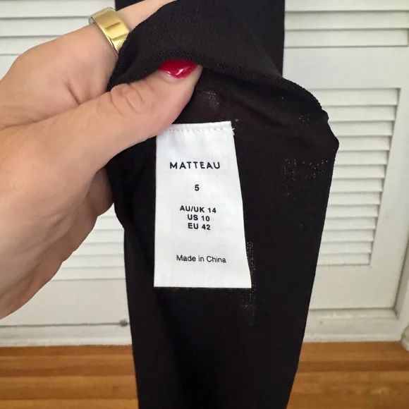 Matteau Sleeveless Drop-Waist Knit Midi Dress - Picture 5 of 5